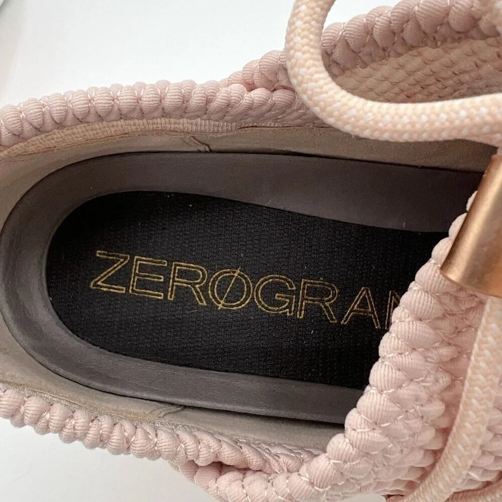 Cole Haan Women’s Zerogrand Quilted Lace Up Sneakers Size 9 Blush Pink Rose Gold - Picture 6 of 8